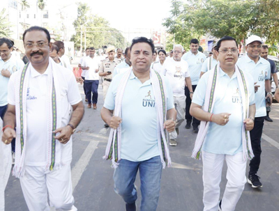 State Level celebration of Ekta Diwas held at Swami Vivekananda Maidan in Agartala on October 31.